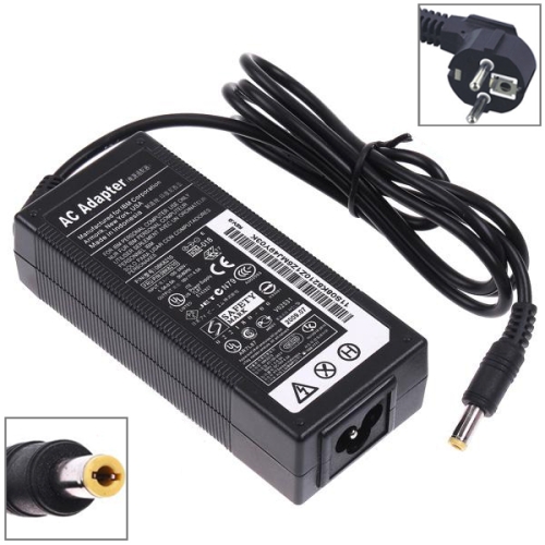 EU Plug AC Adapter 19V 3.42A 65W for Lenovo Notebook, Output Tips: 5.5 x 2.5mm